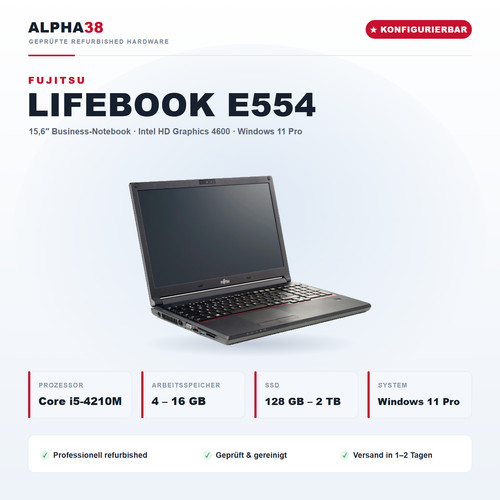 Fujitsu lifebook e554 intel - e554,